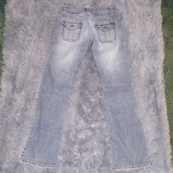 Revolt Jeans Light Blue Flare Denim - Picture 2 of 2